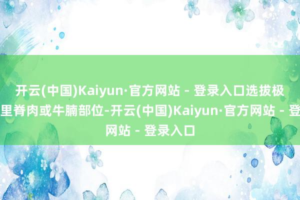 开云(中国)Kaiyun·官方网站 - 登录入口选拔极新的牛里脊肉或牛腩部位-开云(中国)Kaiyun·官方网站 - 登录入口