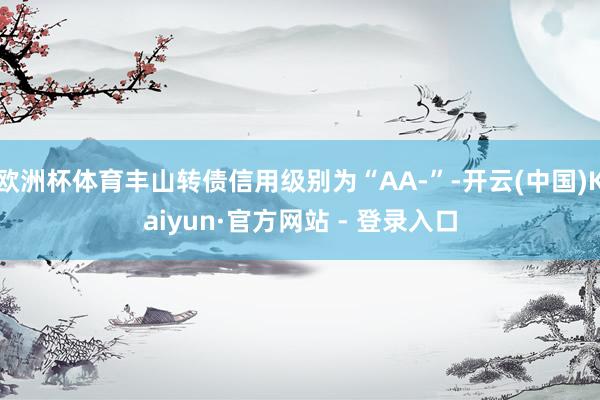 欧洲杯体育丰山转债信用级别为“AA-”-开云(中国)Kaiyun·官方网站 - 登录入口